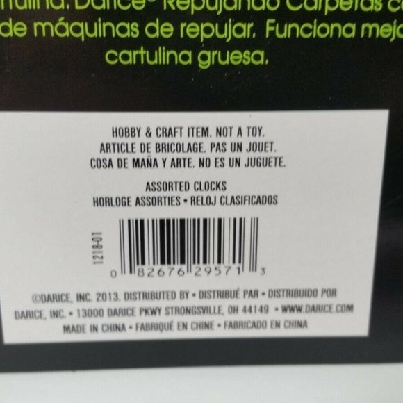 Darice Embossing Folder Clock Scrapbook Paper Crafts Card Making - Picture 3 of 4